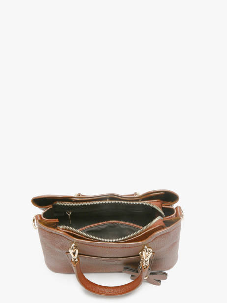 Cross Body Tas Grained Miniprix Bruin grained H6931 ander zicht 1