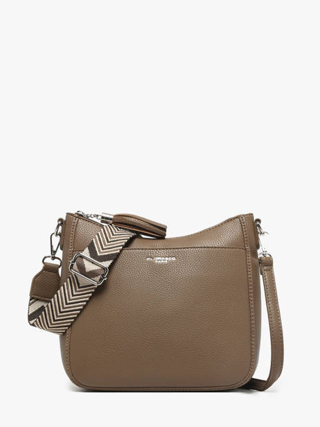 Cross Body Tas Grained Flora & co Bruin grained F8575