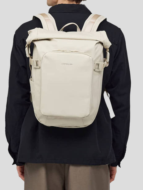 Reistas Voor Cabine Rugzak Backpack Kapten and son Beige backpack S ander zicht 1