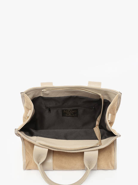 Handtas Velvet Caviar Leder Milano Beige velvet caviar VC25063 ander zicht 3