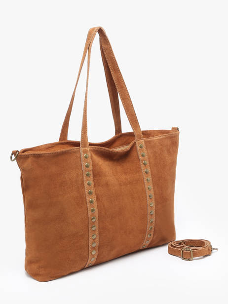 Schoudertas Velvet Milano Bruin velvet VE24113 ander zicht 2