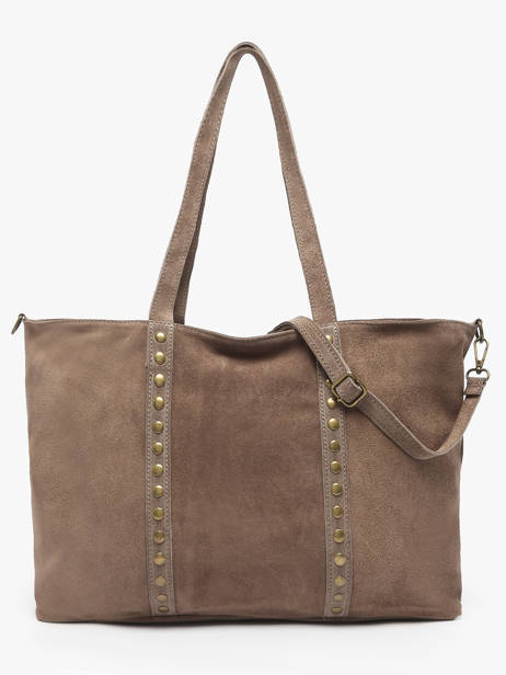 Schoudertas Velvet Milano Bruin velvet VE24113 ander zicht 4