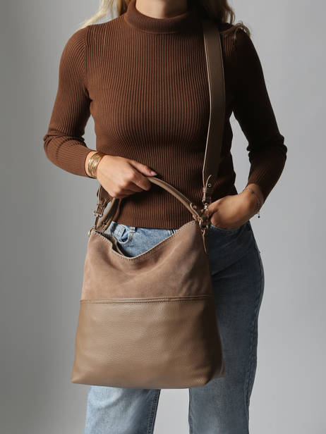 Schoudertas Brodery Torrow Beige brodery TBRO01 ander zicht 1