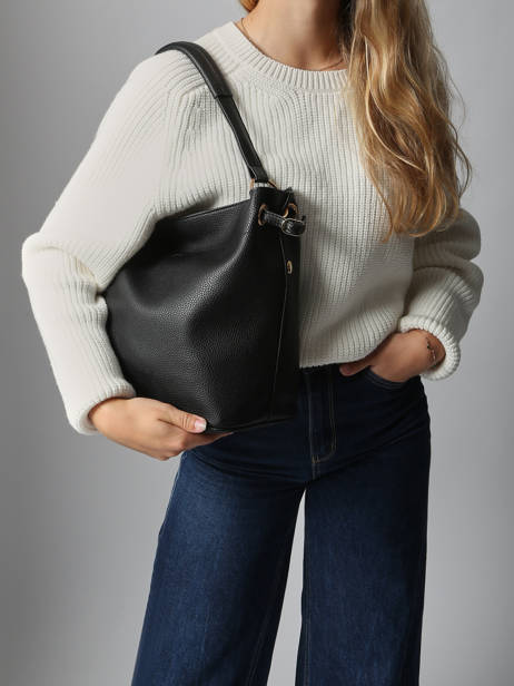 Schoudertas New Grain Miniprix Zwart new grain F6966 ander zicht 1