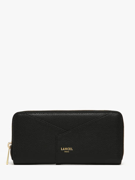 Portefeuille Enveloppe Leder Lancel Zwart enveloppe A13711