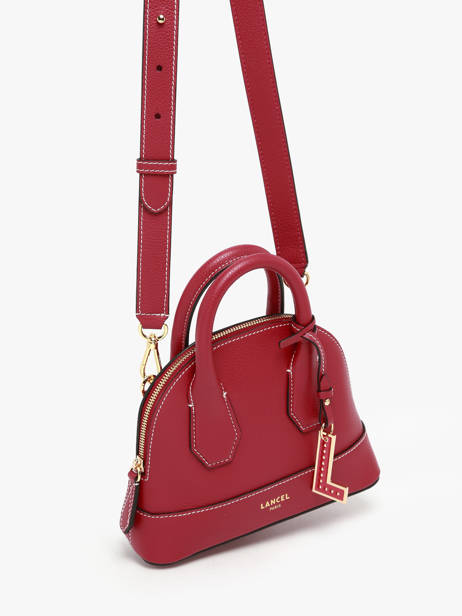 Cross Body Tas Belleville Leder Lancel Rood belleville A13735 ander zicht 2