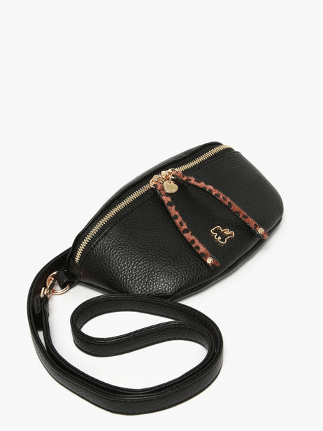 Heuptasje Lulu castagnette Zwart zip ZINH ander zicht 1
