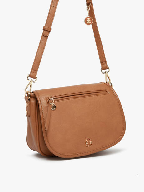 Cross Body Tas Zip Lulu castagnette Bruin zip ZAHAR ander zicht 1