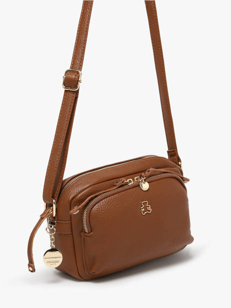 Cross Body Tas Zip Lulu castagnette Bruin zip ZITA ander zicht 1