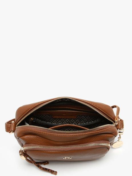 Cross Body Tas Zip Lulu castagnette Bruin zip ZITA ander zicht 2