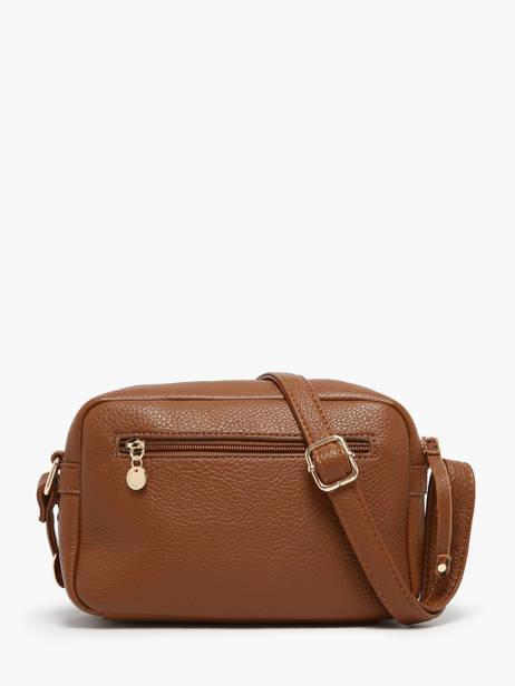 Cross Body Tas Zip Lulu castagnette Bruin zip ZITA ander zicht 3