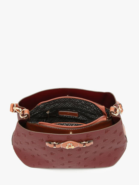 Schoudertas Embossed Lulu castagnette Violet embossed YOUSRA ander zicht 3