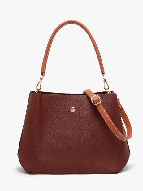 Schoudertas Embossed Lulu castagnette Violet embossed YOUSRA ander zicht 4