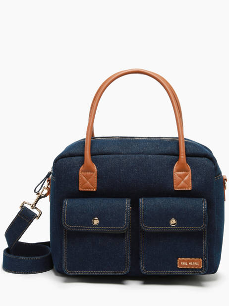 Handtas Le Dandy Denim Brut Paul marius Blauw denim brut DANDYDEB