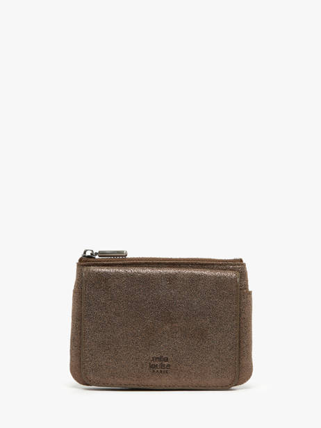 Portemonnee Leder Mila louise Bruin vintage 3853X