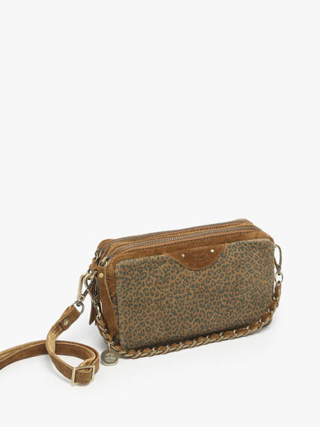 Cross Body Tas Vintage Mila louise Bruin vintage 2367XPAV ander zicht 1