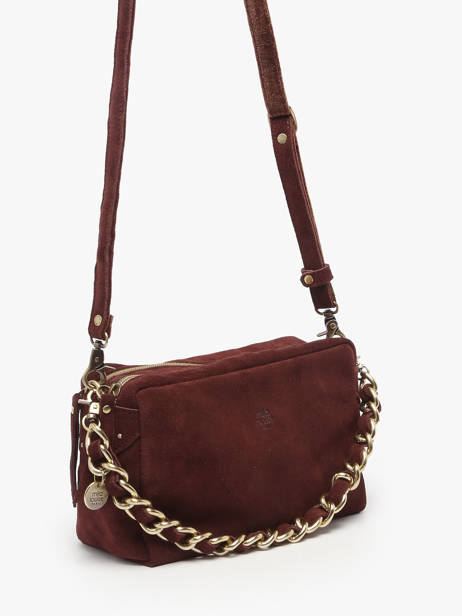 Cross Body Tas Vintage Mila louise Bruin vintage 23673V ander zicht 1