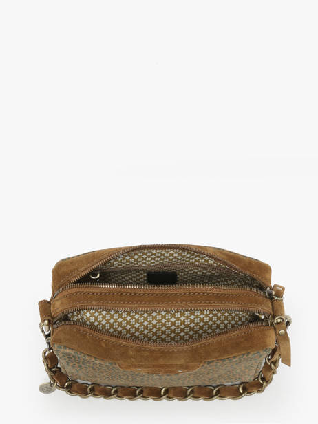 Cross Body Tas Vintage Mila louise Bruin vintage 23673PA ander zicht 2