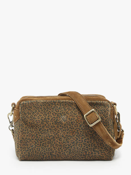 Cross Body Tas Vintage Mila louise Bruin vintage 23673PA ander zicht 3