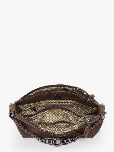 Cross Body Tas Vintage Mila louise Bruin vintage 3864C ander zicht 2