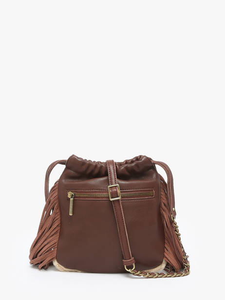 Cross Body Tas Vintage Mila louise Bruin vintage 3812TC ander zicht 3