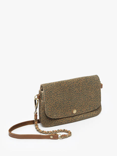 Cross Body Tas Vintage Mila louise Bruin vintage 3783PAC ander zicht 1