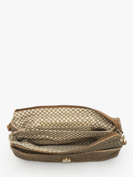 Cross Body Tas Vintage Mila louise Bruin vintage 3783PAC ander zicht 2