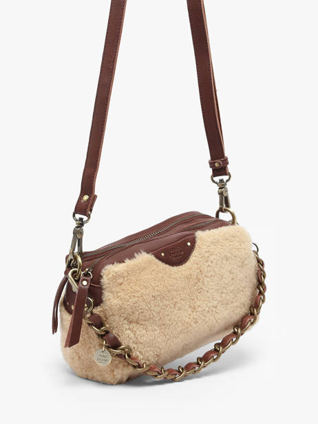 Cross Body Tas Vintage Mila louise Bruin vintage 23673TC ander zicht 1