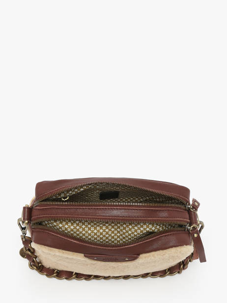 Cross Body Tas Vintage Mila louise Bruin vintage 23673TC ander zicht 2