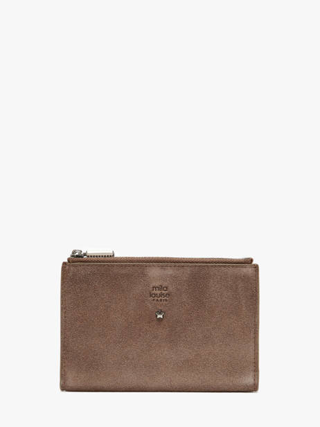 Portefeuille Leder Mila louise Bruin vintage 3576V
