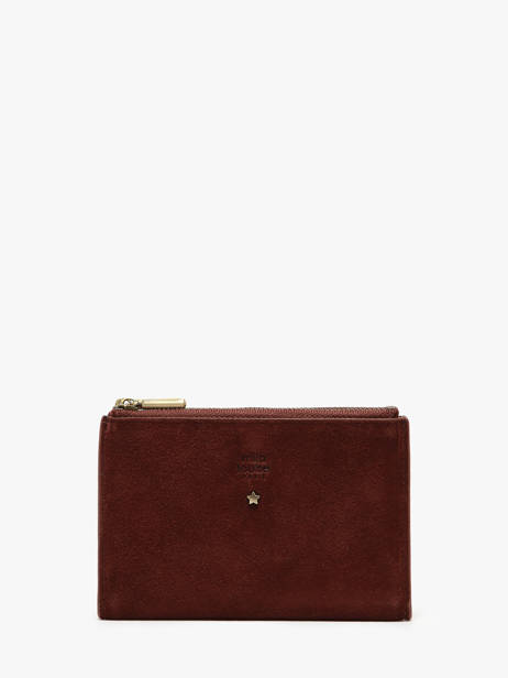 Portefeuille Leder Mila louise Beige vintage 3576V