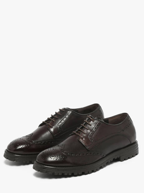 Derby Veterschoenen Uit Leder Kost Bruin men D ander zicht 1