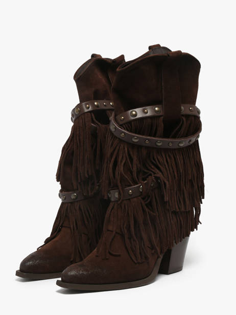 Santiago Laarzen Uit Leder Metisse Bruin women XD2128 ander zicht 1