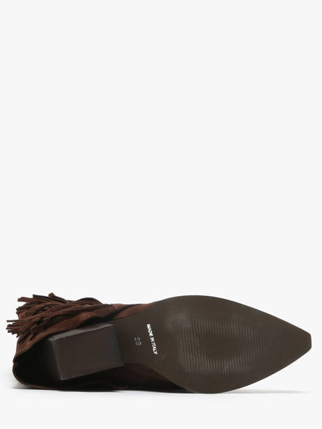 Laarzen Met Hak Uit Leder The icona Bruin women TX565 ander zicht 4