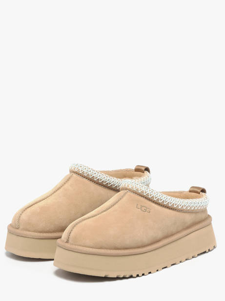 Pantoffels Met Platformzool Uit Leder Ugg Beige women 1174471 ander zicht 1