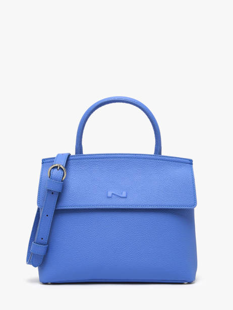 Cross Body Tas Clarita Leder Nathan baume Blauw nathan 18