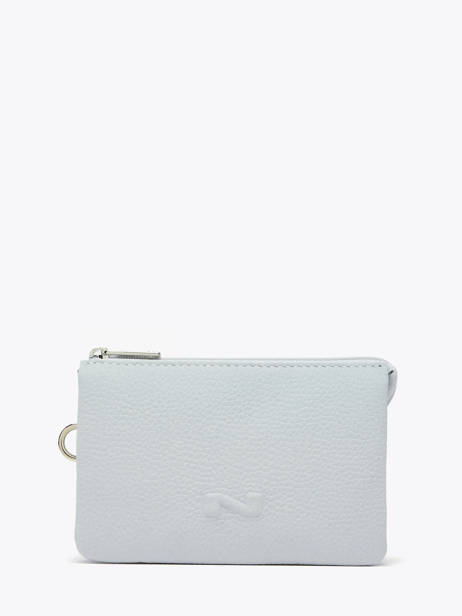 Etui 2 Compartimenten Leder Nathan baume Blauw original n 283N