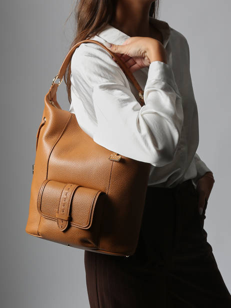 Schoudertas Premier Flirt Leder Lancel Bruin premier flirt A13789 ander zicht 1
