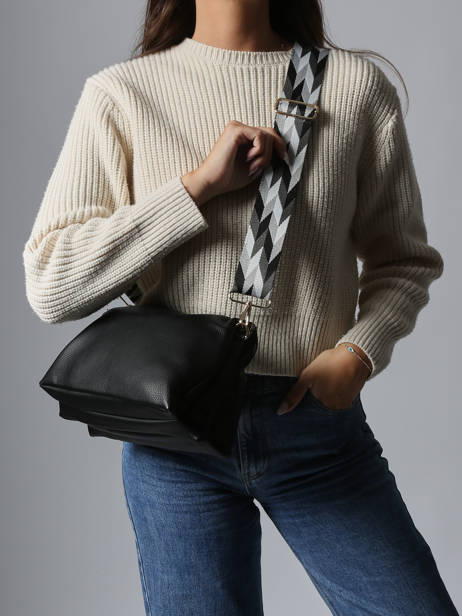 Cross Body Tas New Grain Miniprix Zwart new grain F6936 ander zicht 1