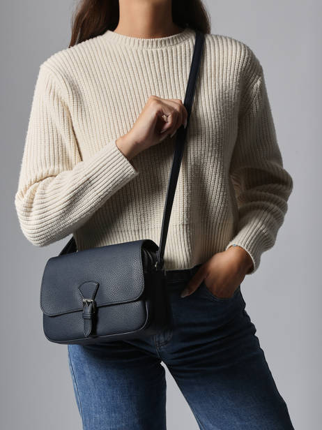 Cross Body Tas Grained Miniprix Blauw grained F3601 ander zicht 1