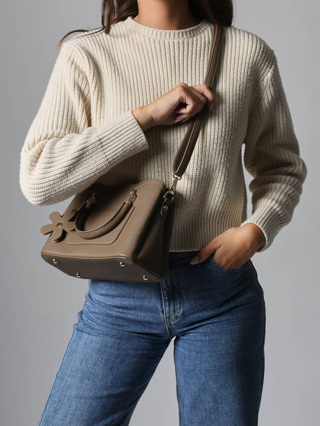 Cross Body Tas Grained Miniprix Bruin grained H6931 ander zicht 1