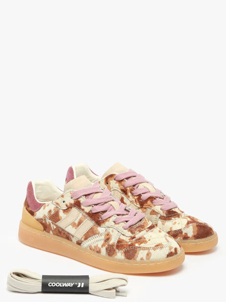 Sneakers Uit Leder Coolway Veelkleurig women 7643298 ander zicht 1