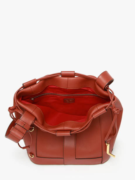 Cross Body Tas Elles Leder Lancel Rood elles A13980 ander zicht 3