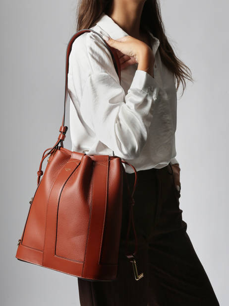 Cross Body Tas Elles Leder Lancel Rood elles A13980 ander zicht 1