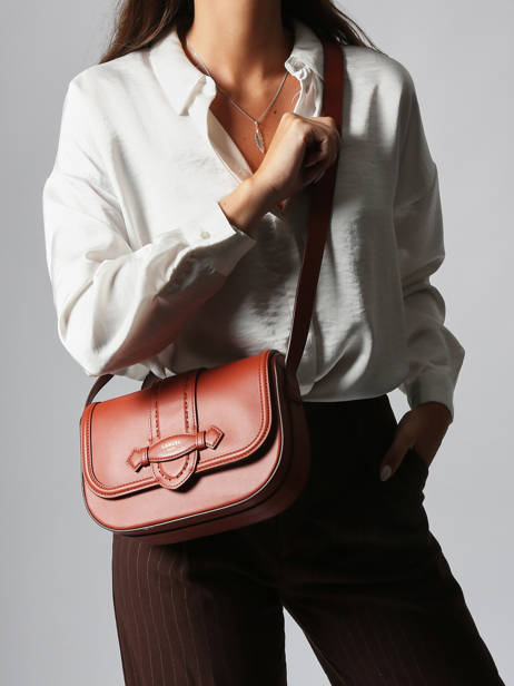 Cross Body Tas Sienna Leder Lancel Rood sienna A13719 ander zicht 1