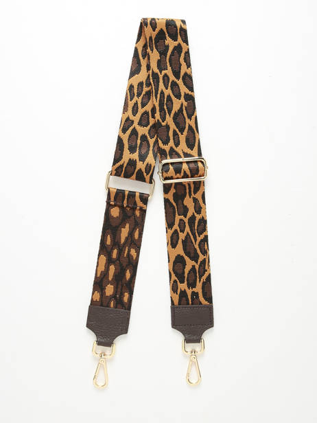 Schouderriem Milano Bruin caviar - CA25LGOB