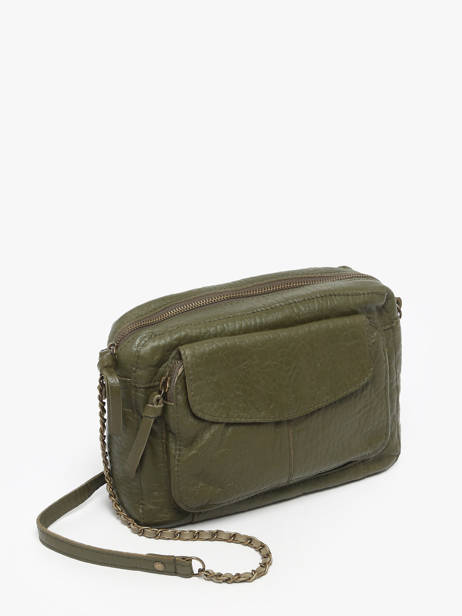 Cross Body Tas Felizia Leder Pieces Groen felizia 17087872 ander zicht 2