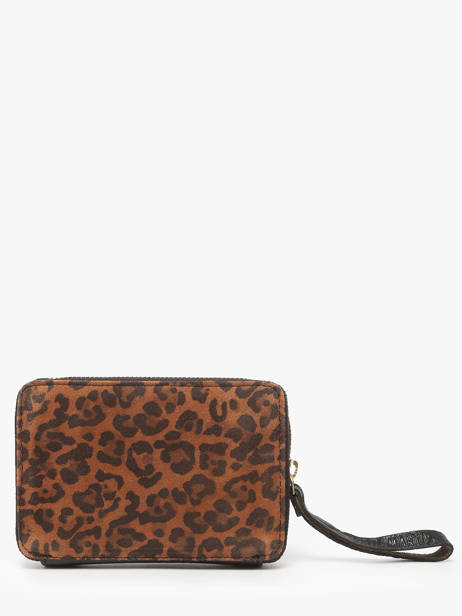 Portefeuille Leder Paul marius Zwart leopard ALICELEO ander zicht 2