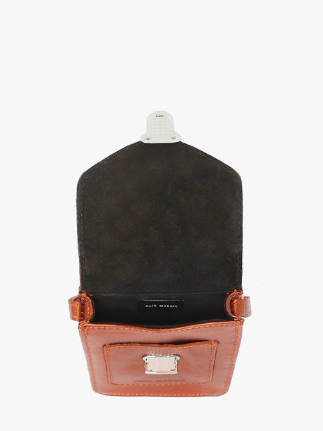 Cross Body Tas Ginger Leder Paul marius Bruin ginger TELEPGIN ander zicht 2
