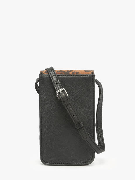 Cross Body Tas Leopard Leder Paul marius Zwart leopard TELEPLEO ander zicht 3